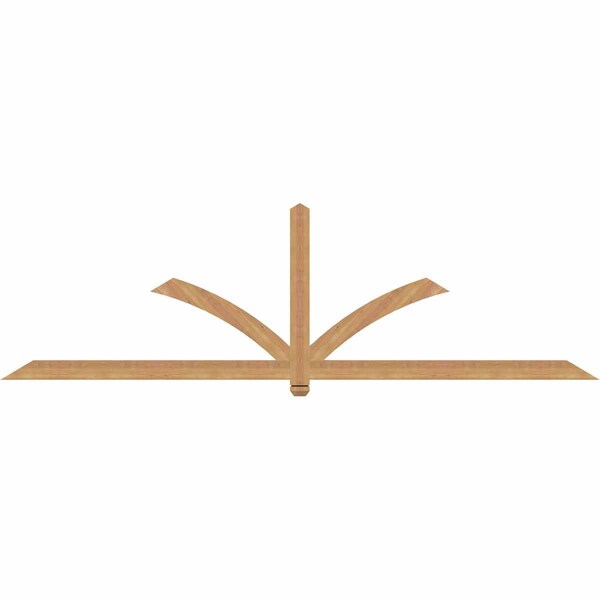 Ekena Millwork Redmond Timber Gable Bracket, Western Red Cedar, 108"W x 31 1/2"H x 1 1/2"D x 3 1/2"F, 7/12 Pitch GBW108X31X0204RED00SWR - main